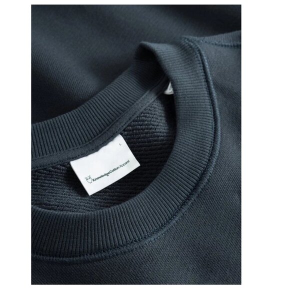 New KNOWLEDGE COTTON APPAREL Straight Fit Sweat With Embroidery At Chest Size L - Picture 3 of 9